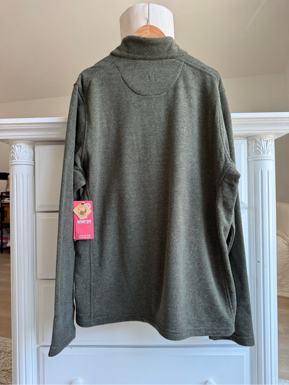 Sherpa Adventure Gear Rolpa 1/4 Zip Fleece Pullover Evergreen Men’s XL NWT